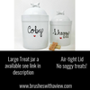 Personalized Pet Treat Jar, Small Customized with Dogs Name