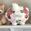 hand painted personalized piggy bank for for girls