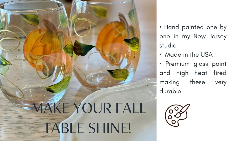 Finally Fall Wine Glasses - Set of 2