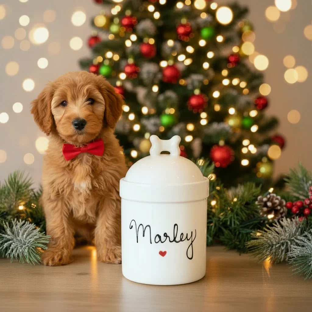 Personalized Large Airtight Dog Treat Jar 