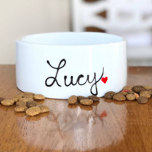 Large Pet Bowl, Personalized 