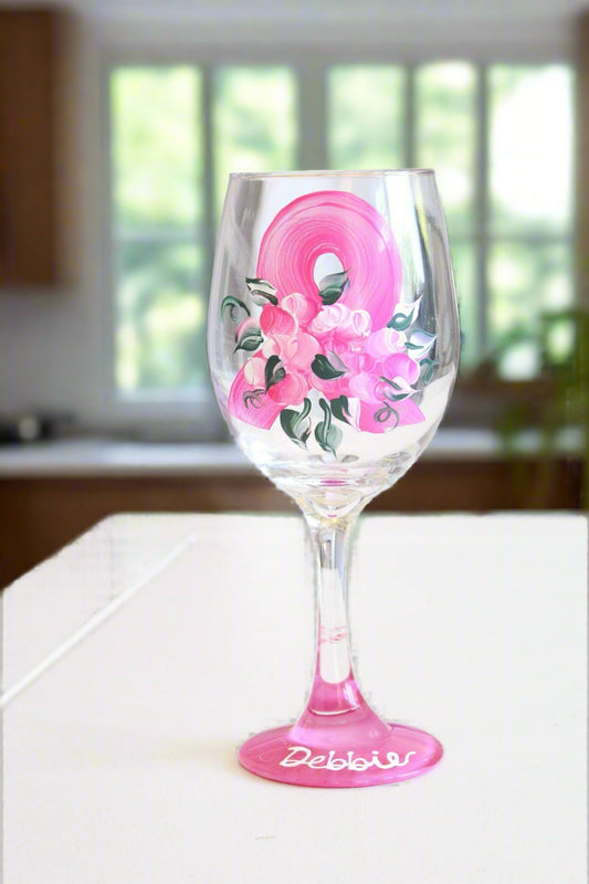 Breast Cancer Survivor Wine Glass 