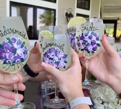 Mother of the hot sale groom wine glass
