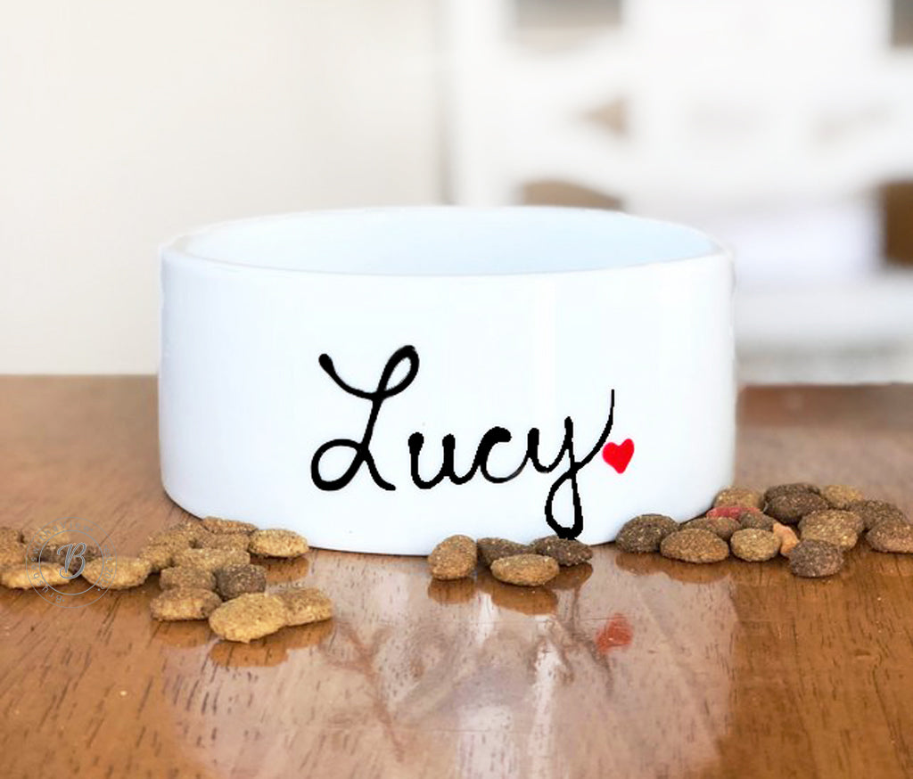 Personalized Pet Bowl with Name, Small Size 
