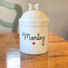 Personalized Pet Treat Jar, Small Customized with Dogs Name