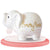 Personalized Elephant Piggy Bank with Hearts, Custom Colors Available