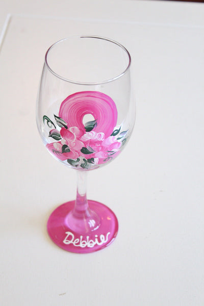 Breast Cancer Survivor Wine Glass