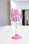 Breast Cancer Survivor Wine Glass
