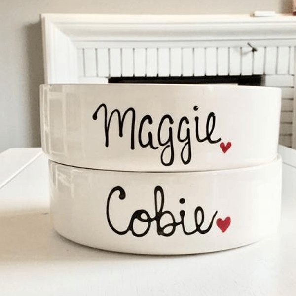 Large Pet Bowl, Personalized 
