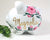 Personalized Pink Flower Piggy Bank, Large Ceramic 