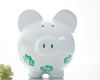 Shamrock Irish Piggy bank,Hand Painted Personalized