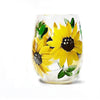 sunflower wine glass