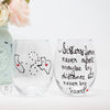 Long Distance Sister Wine Glass with States,  Stemmed or Stemless