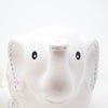 Personalized White Elephant Piggy Bank personalized with name